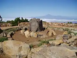 Guanche Sanctuary in the summit of Garajonay mountain.