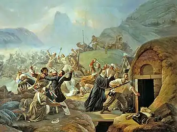 Adyghe strike on a Russian Military Fort in 1840 during the Russian-Circassians War