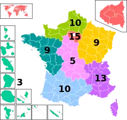 European Parliament constituencies in France