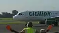 Citilink Airbus A320-200 taxiing at Halim