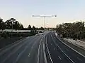 Southern Link, looking north from Toorak Road