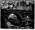 Linocut: Canal Scene, 1914