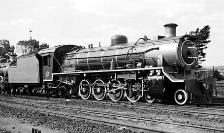 Class 19AR no. 706 at Rosmead, reboilered with a Watson Standard boiler, 20 December 1969
