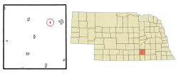 Location of Saronville, Nebraska