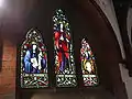 Clerestory Window showing St Frideswide, St Walburgh and St Winefride.