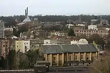 Clifton Cathedral (background left) with ProCathedral (foreground right)