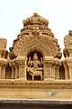 Close up view of sala tower over mantapa in the Nanjundeshwara Temple, Nanjangudu