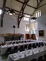 Old Kitchen set up for a formal dinner