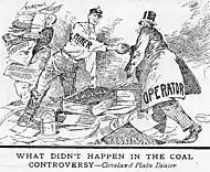 Image 44Political cartoon about the Coal Strike of 1902 from the Cleveland Plain Dealer.