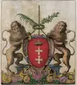 Coat of Arms of Danzig in Commonwealth of Poland XVII century