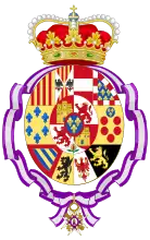 Isabella 's arms as Princess of Asturias