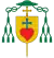 Coat of arms of Bishop Nicolas Steno. The cross symbolizes faith and the heart, the natural sciences.