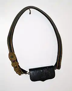 Cross belt and pouch worn by Lt Col William Hulme, 96th Regt.Auckland Museum