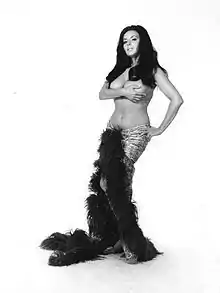 Isabel Sarli, circa 1973, using the handbra technique