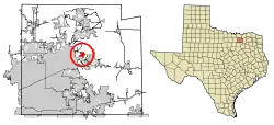 Location of New Hope in Collin County, Texas