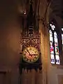 Clock inside the church