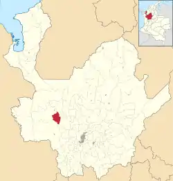 Location of the municipality and town of Abriaquí in the Antioquia Department of Colombia