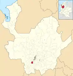 Location of the municipality and town of Amagá in the Antioquia Department of Colombia