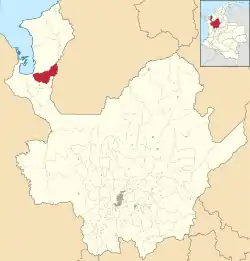 Location of the municipality and town of Apartadó in the Antioquia Department of Colombia
