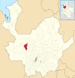 Location of the municipality and town of Cañasgordas in the Antioquia Department of Colombia