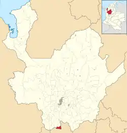 Location of the municipality and town of Caramanta in the Antioquia Department of Colombia