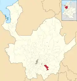 Location of the municipality of Cocorná in the Antioquia Department