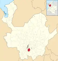 Location of the municipality and town of Retiro in the Antioquia Department of Colombia