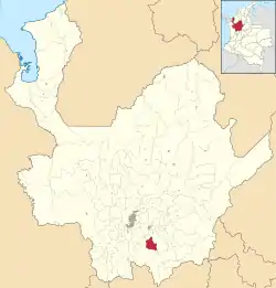 Location of the municipality and town of La Unión, Antioquia in the Antioquia Department of Colombia