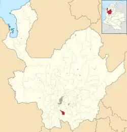 Location of the municipality and town of Montebello, Antioquia in the Antioquia Department of Colombia