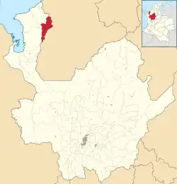 Location of the municipality and town of San Pedro de Urabá in the Antioquia Department of Colombia