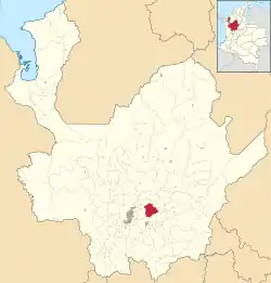 Location of the municipality and town of San Vicente in the Antioquia Department of Colombia