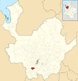 Location of the municipality and town of Venecia, Antioquia in the Antioquia Department of Colombia