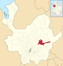 Location of the municipality and town of Yolombó in the Antioquia Department of Colombia