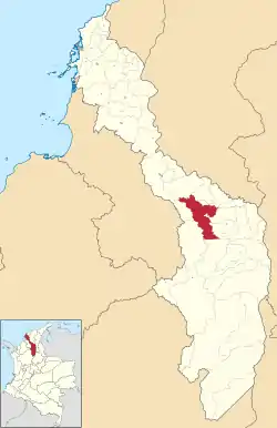 Location of the municipality and town of Pinillos in the Bolívar Department of Colombia