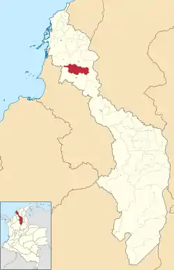 Location of the municipality and town of San Jacinto, Bolívar in the Bolívar Department of Colombia