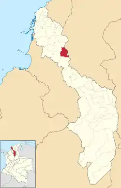 Location of the municipality and town of Zambrano, Bolívar in the Bolívar Department of Colombia