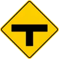 SP-14 "T" junction ahead