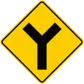 SP-15 "Y" junction ahead