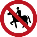 SR-21 No entry for Equestrians