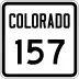State Highway 157 marker