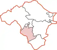 Colwyn Rural District within Radnorshire
