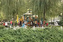 Honglingjin Park within the subdistrict, 2009