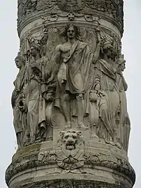 Detail of the frieze on the column