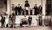 Congress of Freaks at The Ringling Brothers, 1924. Krao is standing third from left on the second row