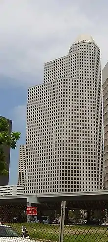 Continental Center I, Continental Airlines's  headquarters in Downtown Houston, formerly housed ExpressJet's headquarters