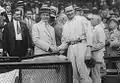 Calvin Coolidge gets to meet pitcher Walter Johnson, June 18, 1925