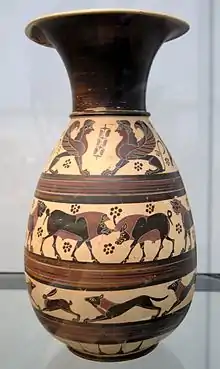 Corinthian orientalising jug, c. 620 BC, Antikensammlungen Munich