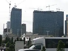Cosmopolitan construction as seen from Caesars Palace