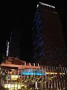 Night view from the east side.