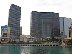 The Cosmopolitan nearing completion in March 2010